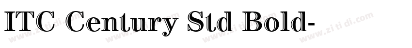 ITC Century Std Bold字体转换